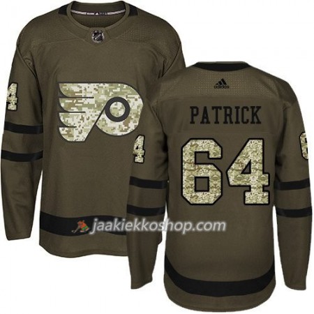 Miehille NHL Philadelphia Flyers Pelipaita Nolan Patrick 64 Adidas 2017-2018 Camo Vihreä Authentic